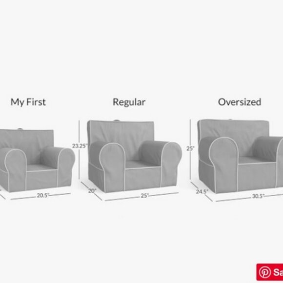 Pottery Barn Kids Emily & Meritt Star Square Arm Slipcover Anywhere Chair RARE - Picture 4 of 4